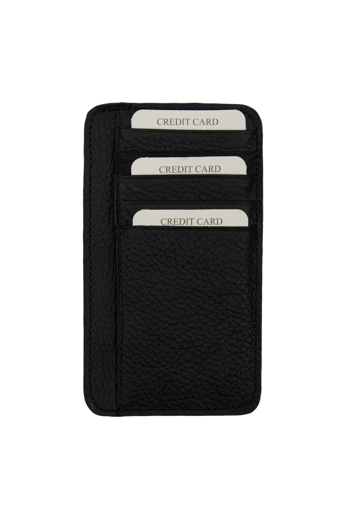 Hakiki Deri Unısex Kartlık Siyah