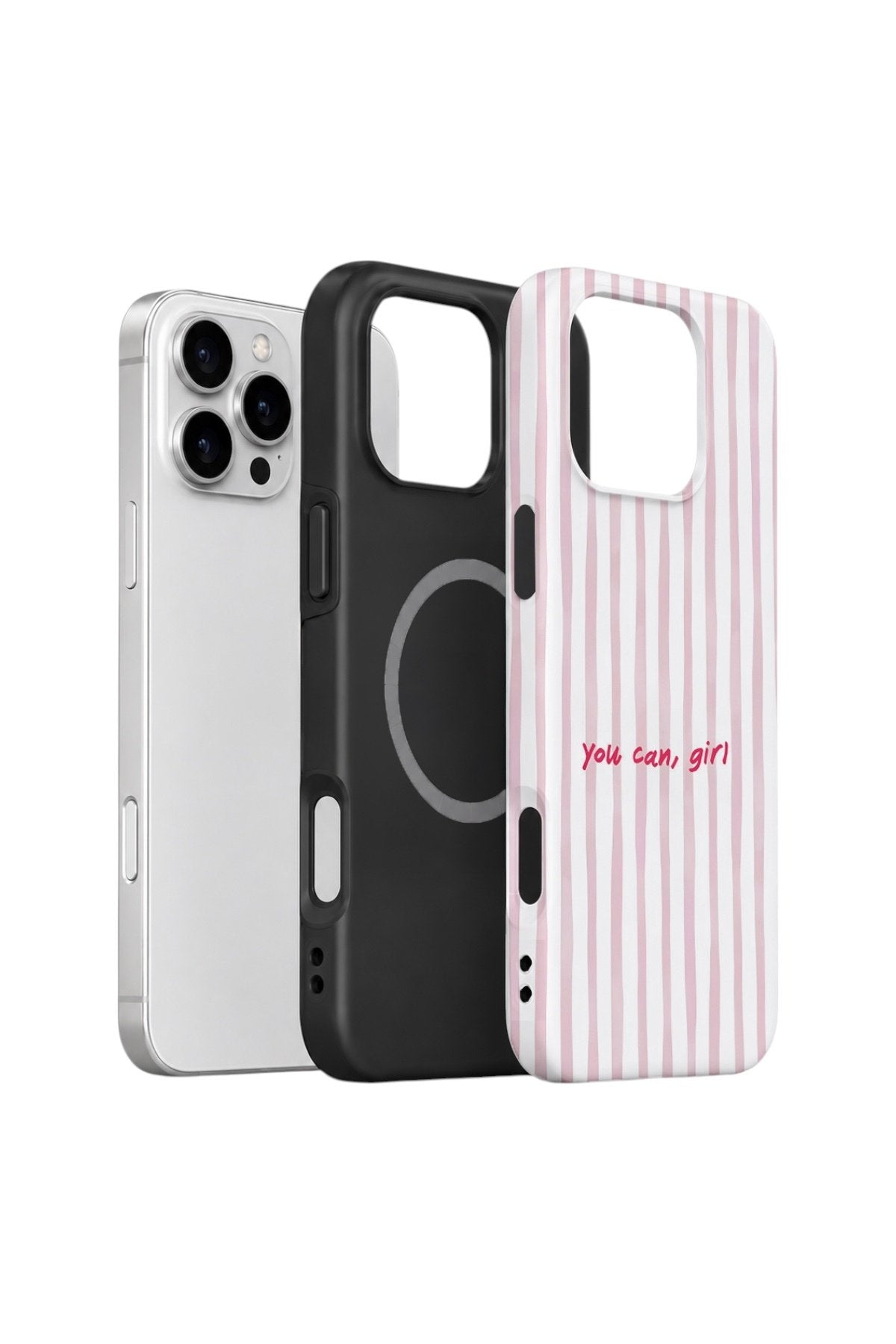 iPhone 16 Pro Max Vorian Çift Katmanlı MagSafe Kılıf You Can Girl