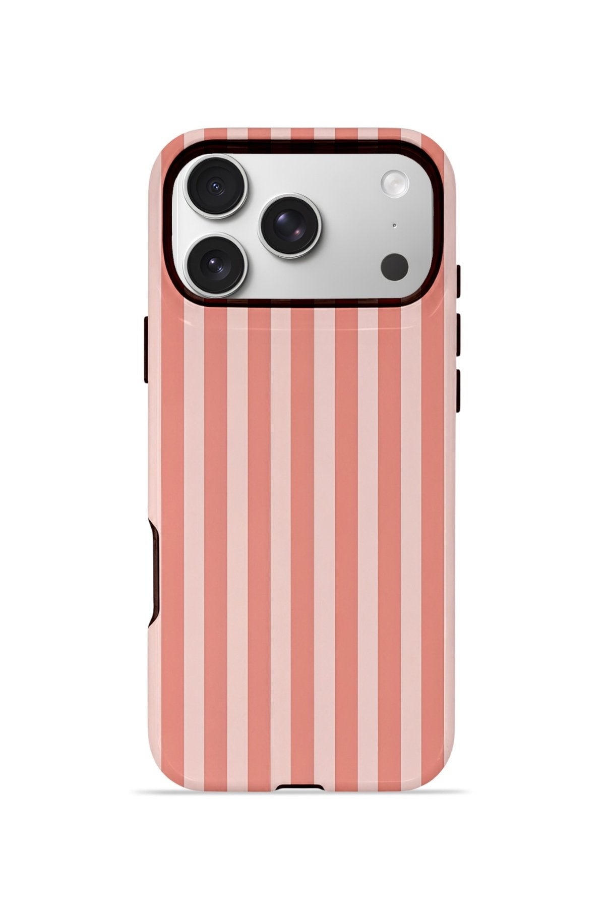 iPhone 17 Pro Vorian Çift Katmanlı MagSafe Kılıf Coral Riviera Stripe