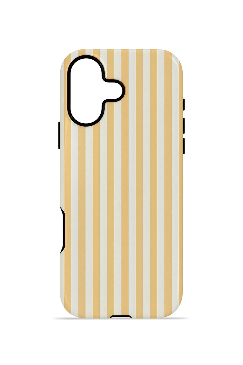 iPhone 16 Plus Vorian Çift Katmanlı Kılıf Vanilla Pinstripe