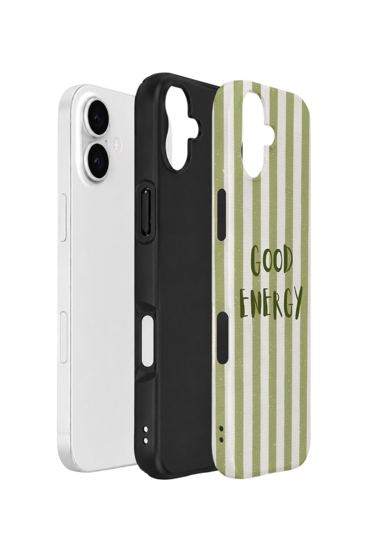 iPhone 16 Vorian Çift Katmanlı Kılıf Good Energy Olive