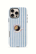 iPhone 16 Pro Max Vorian Çift Katmanlı Kılıf Morning Coffee Stripe