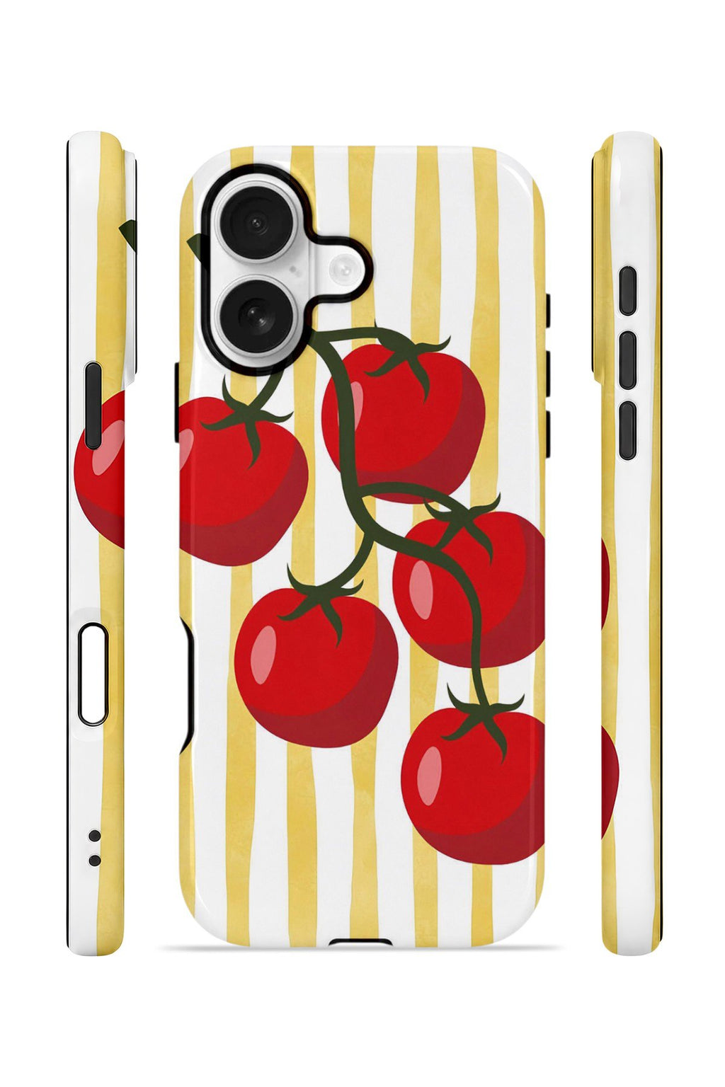 iPhone 16 Plus Vorian Çift Katmanlı Kılıf Tomato Market Stripe