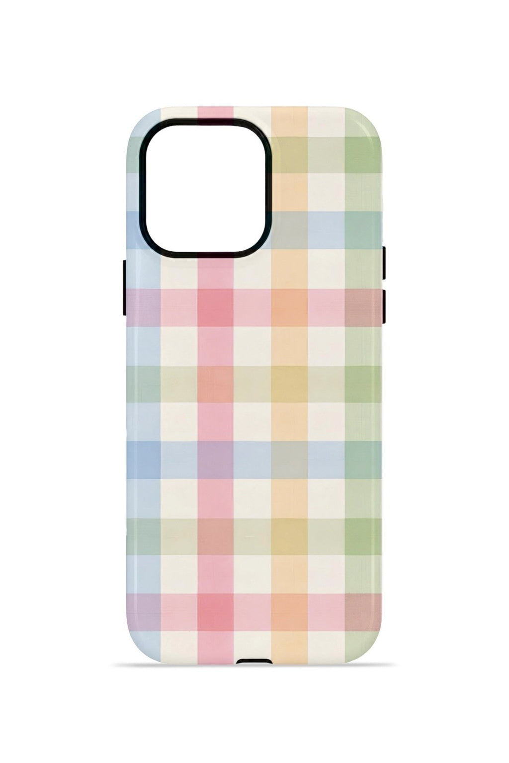 iPhone 12 Pro Vorian Çift Katmanlı Kılıf Pastel Gingham