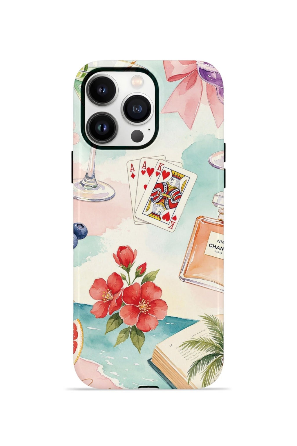 iPhone 13 Pro Vorian Çift Katmanlı Kılıf Mediterranean Holiday Collage