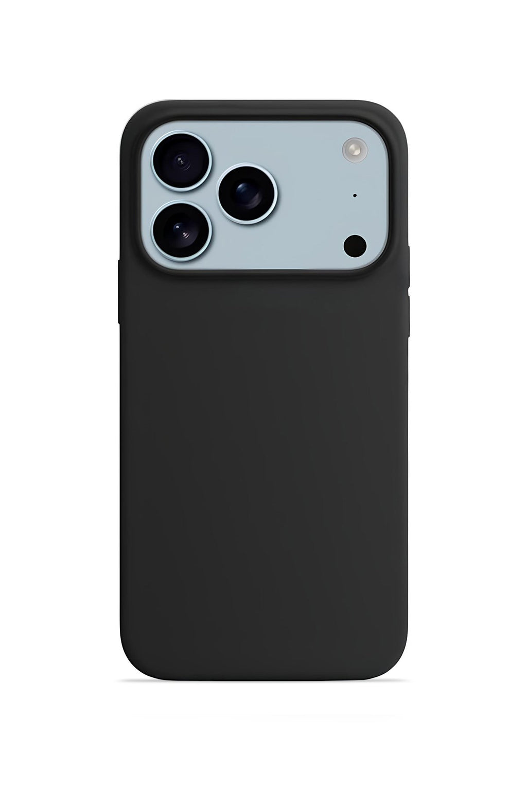 iPhone 17 Pro 6.3'' Soft Touch Lansman Silikon Kılıf Mat Siyah