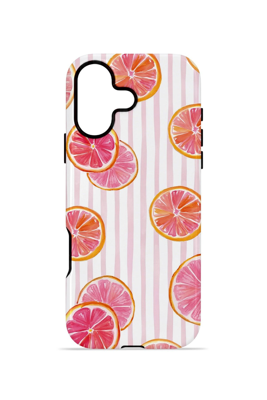 iPhone 16 Plus Vorian Çift Katmanlı Kılıf Pink Grapefruit Garden