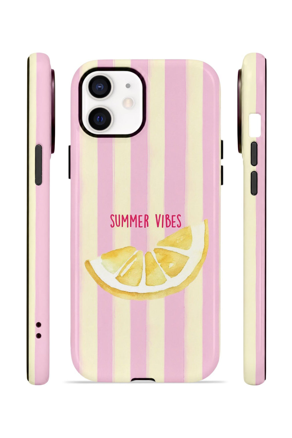 iPhone 12 Vorian Çift Katmanlı MagSafe Kılıf Summer Vibes Lemon