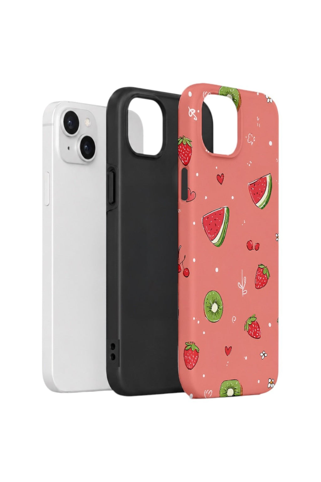 iPhone 13 Vorian Çift Katmanlı Kılıf Summer Fruit Crush