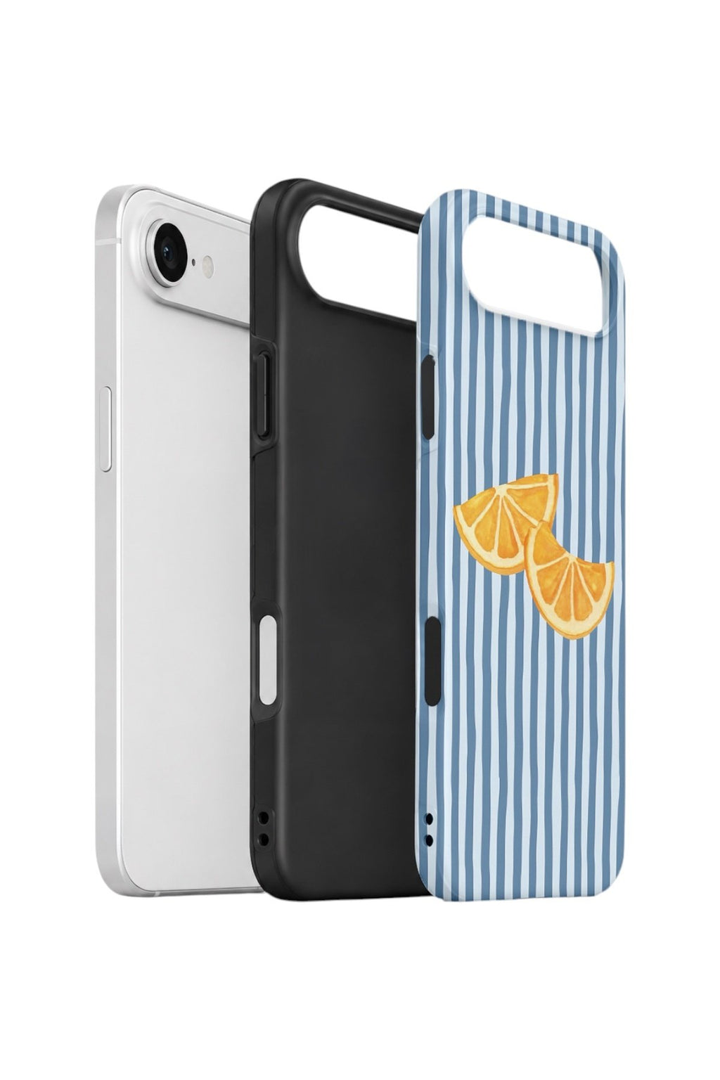iPhone 17 Air Vorian Çift Katmanlı Kılıf Blue Orange Slices