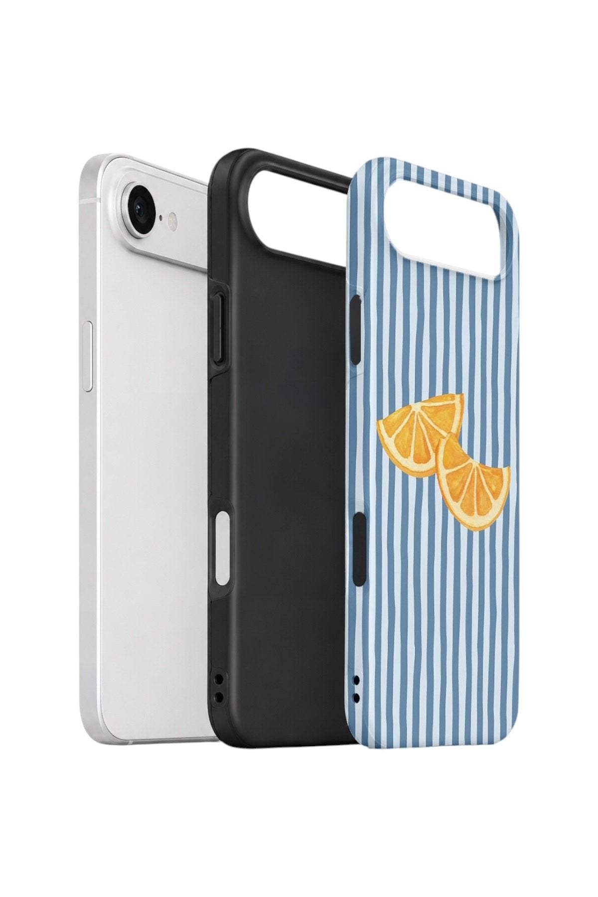 iPhone 17 Air Vorian Çift Katmanlı Kılıf Blue Orange Slices