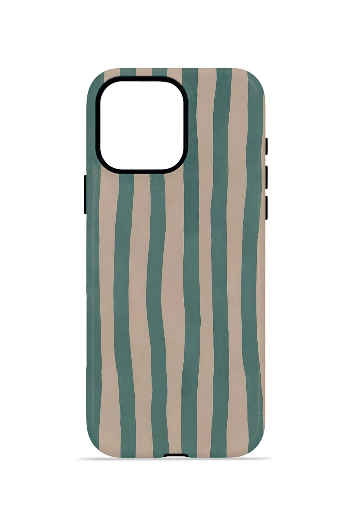 iPhone 15 Pro Max Vorian Çift Katmanlı Kılıf Sage Riviera Stripe