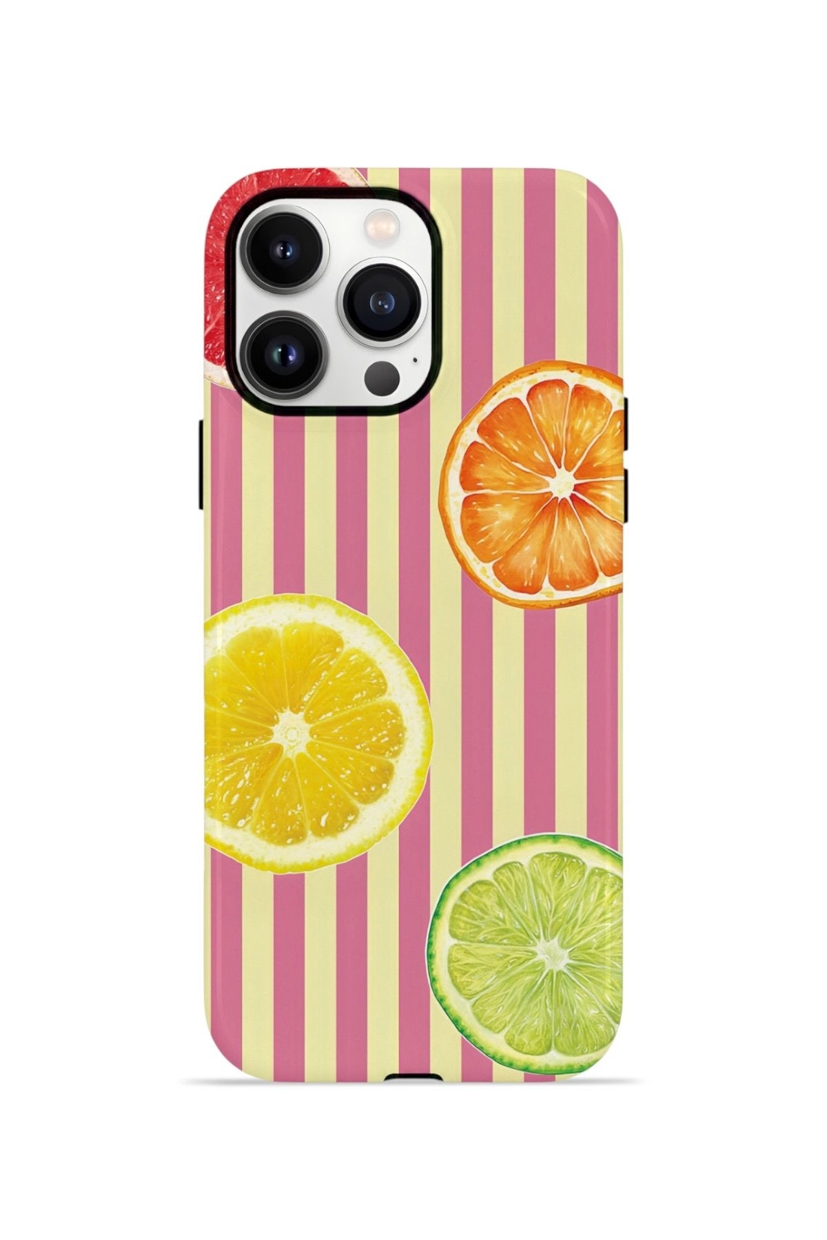 iPhone 13 Pro Vorian Çift Katmanlı Kılıf Citrus Fiesta Stripe