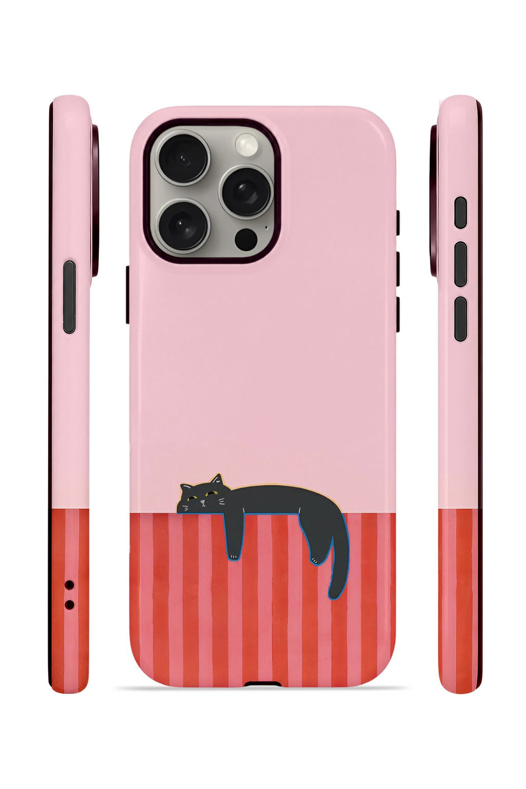 iPhone 15 Pro Vorian Çift Katmanlı MagSafe Kılıf Lazy Cat Sunset