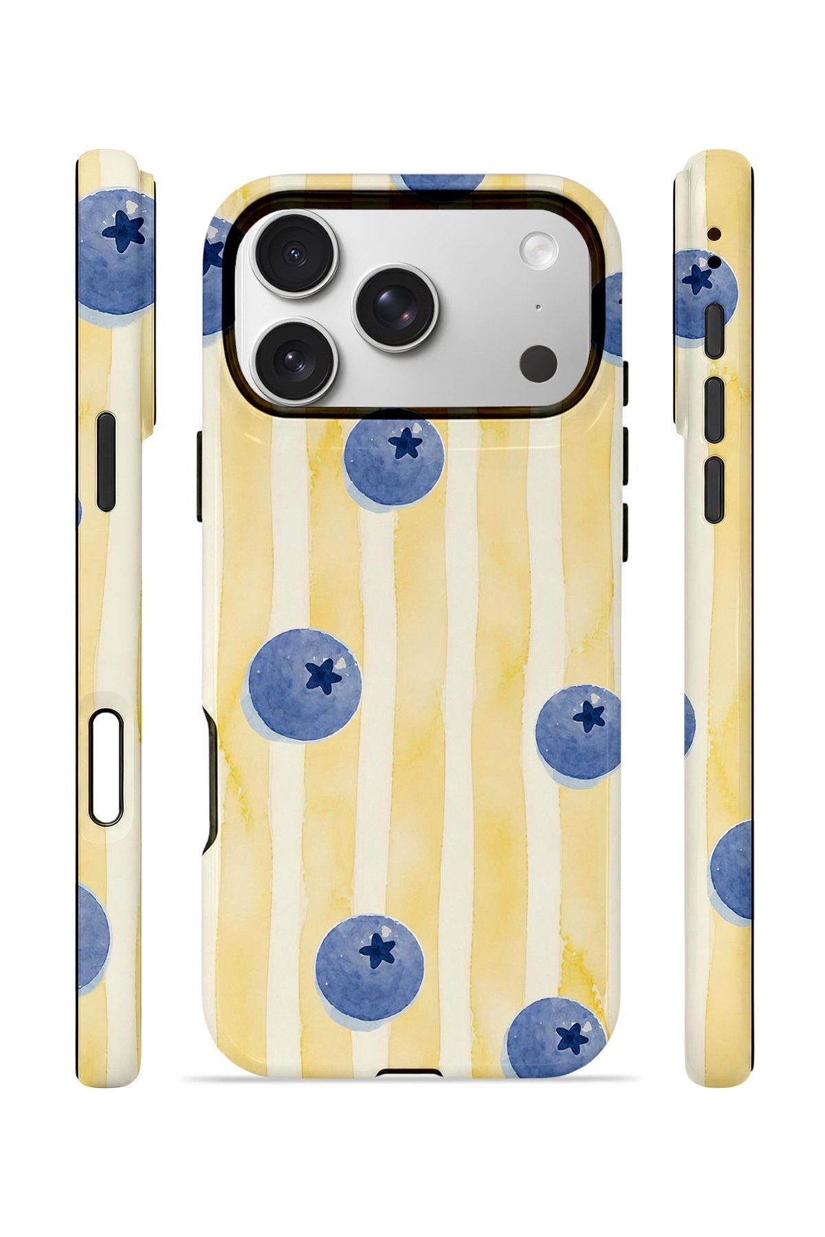 iPhone 17 Pro Vorian Çift Katmanlı MagSafe Kılıf Blueberry Sun Stripe