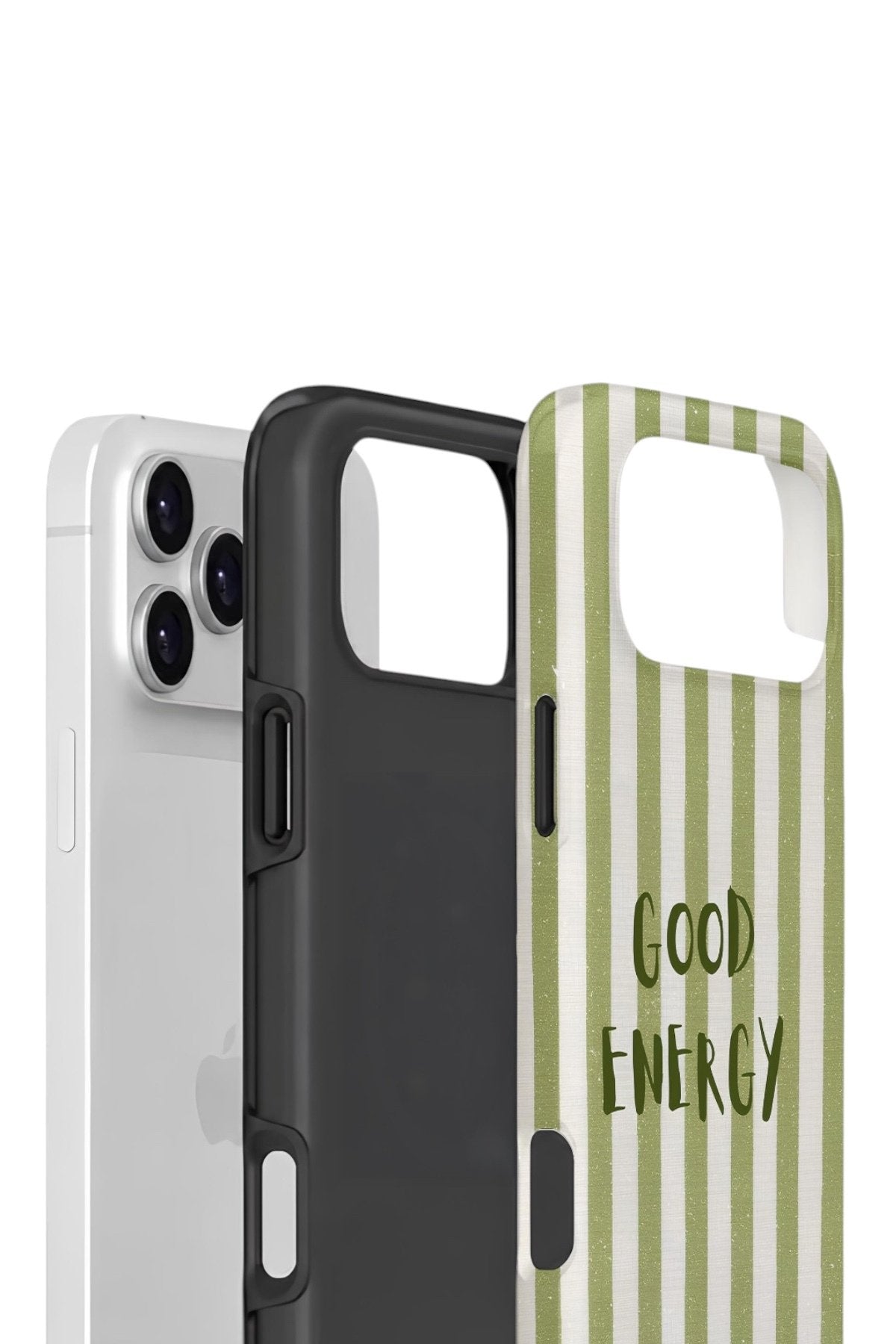 iPhone 17 Pro Vorian Çift Katmanlı Kılıf Good Energy Olive