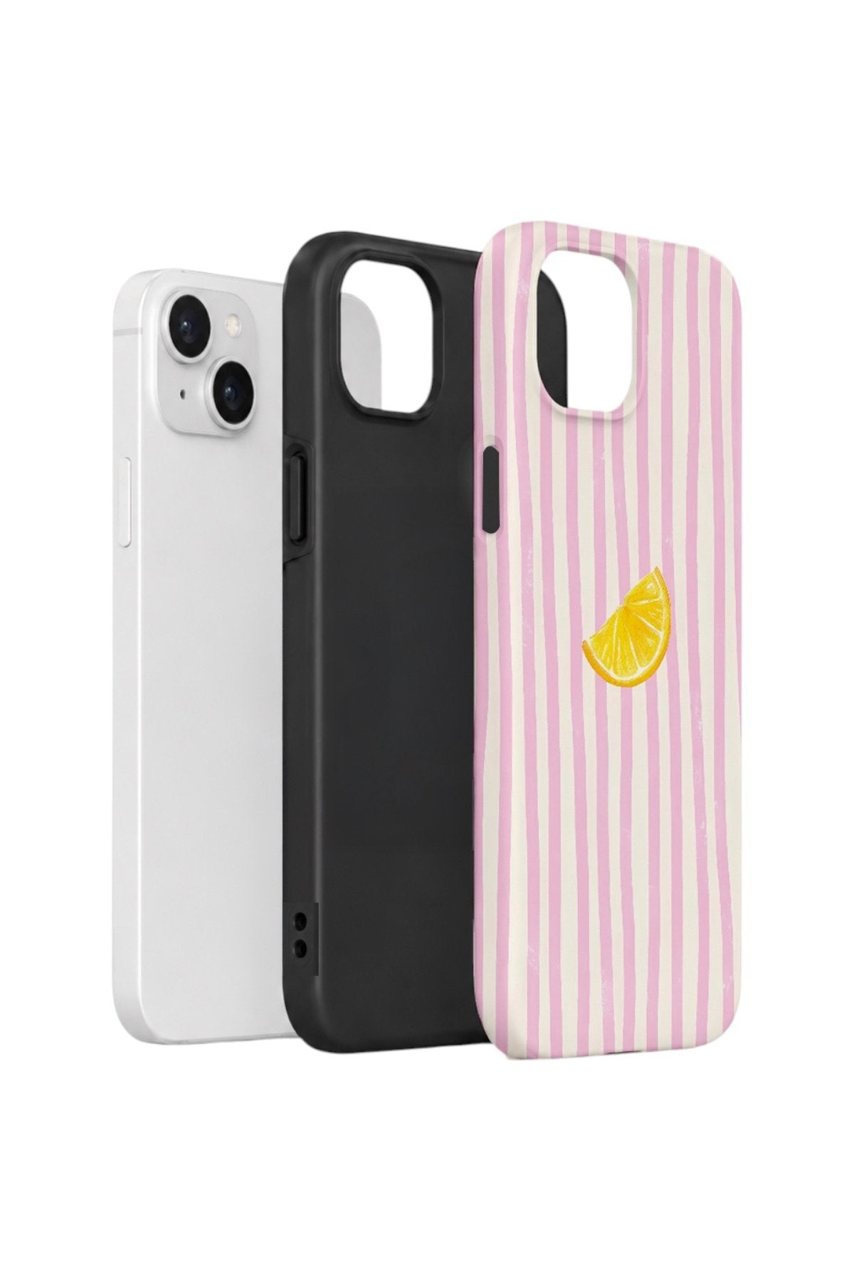 iPhone 14 Vorian Çift Katmanlı Kılıf Pink Lemon Drop