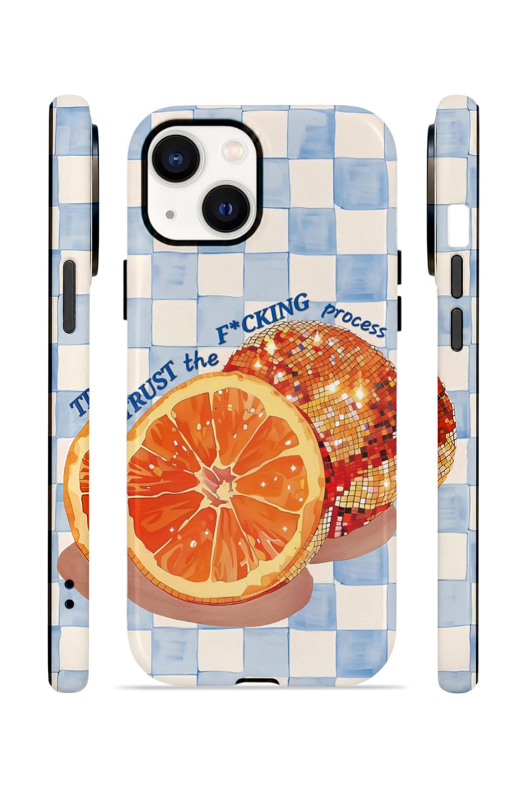 iPhone 15 Vorian Çift Katmanlı MagSafe Kılıf Orange Press Collage