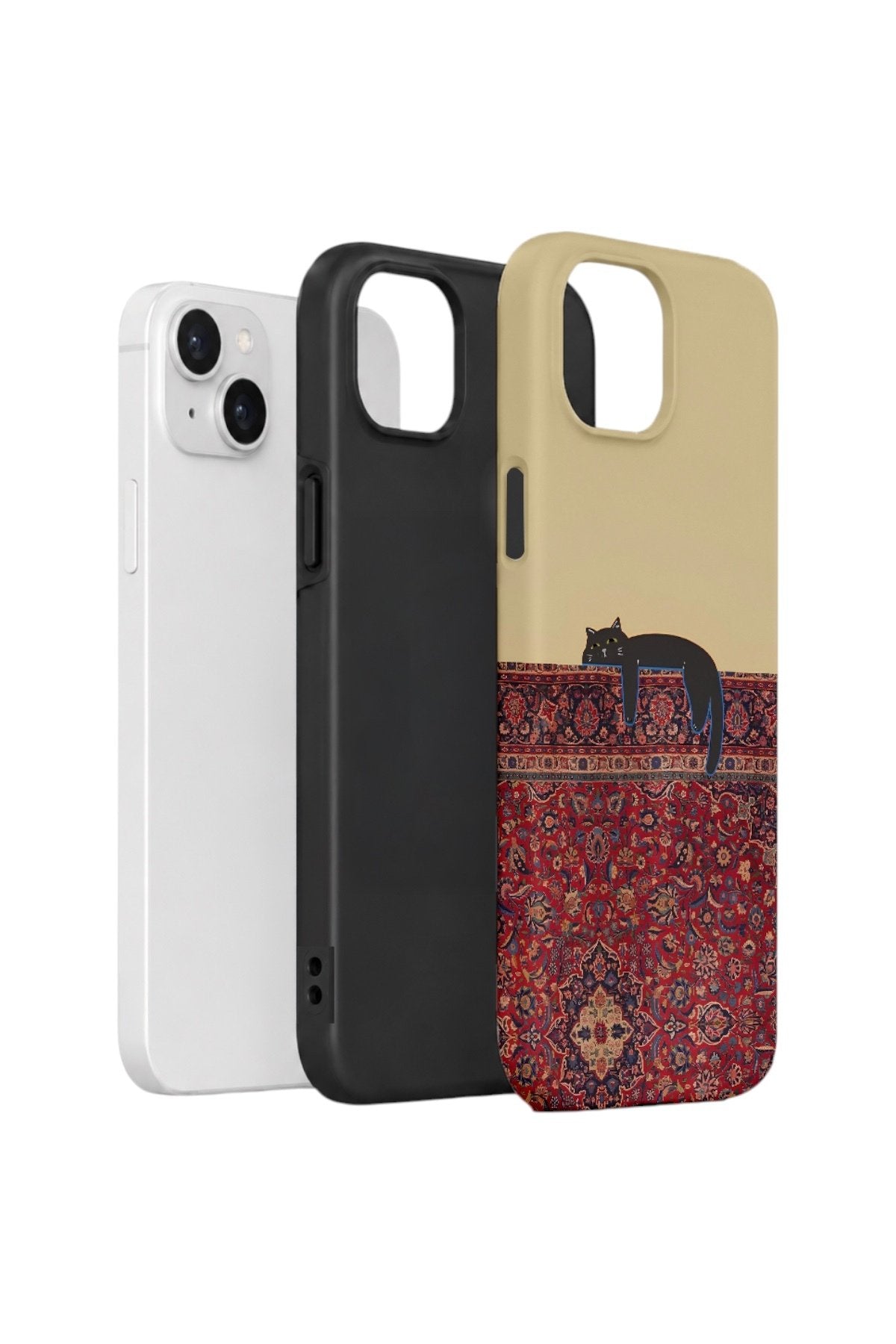 iPhone 15 Vorian Çift Katmanlı Kılıf Persian Cat Lounge