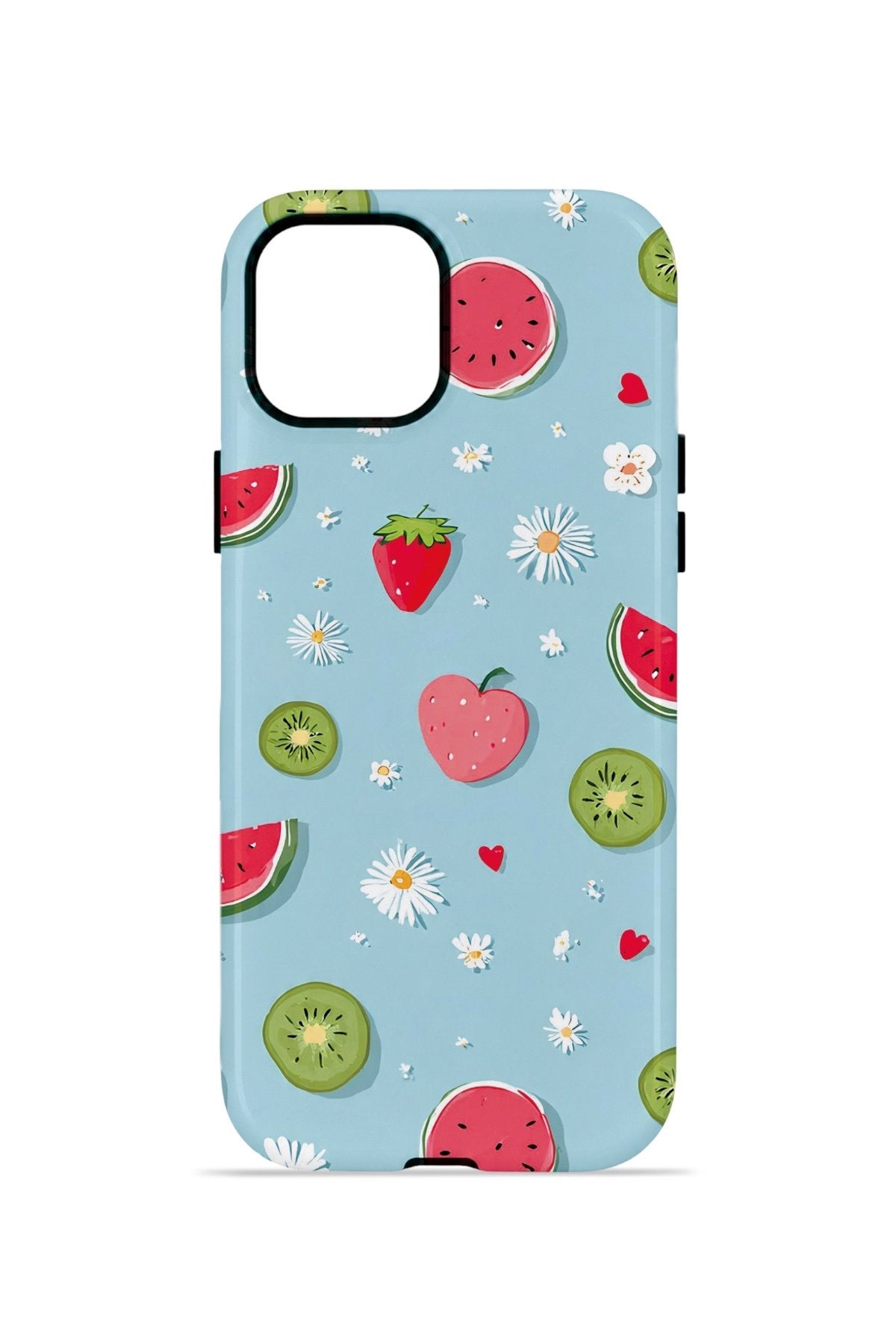 iPhone 14 Plus Vorian Çift Katmanlı Kılıf Fruit Confetti Sky