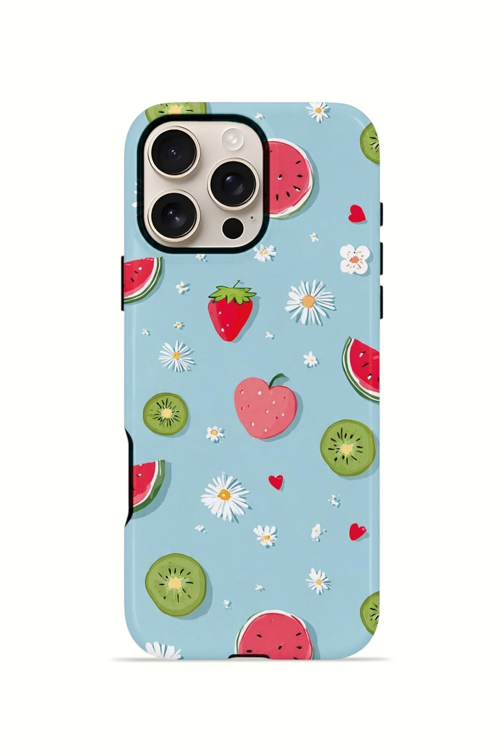 iPhone 16 Pro Max Vorian Çift Katmanlı Kılıf Fruit Confetti Sky