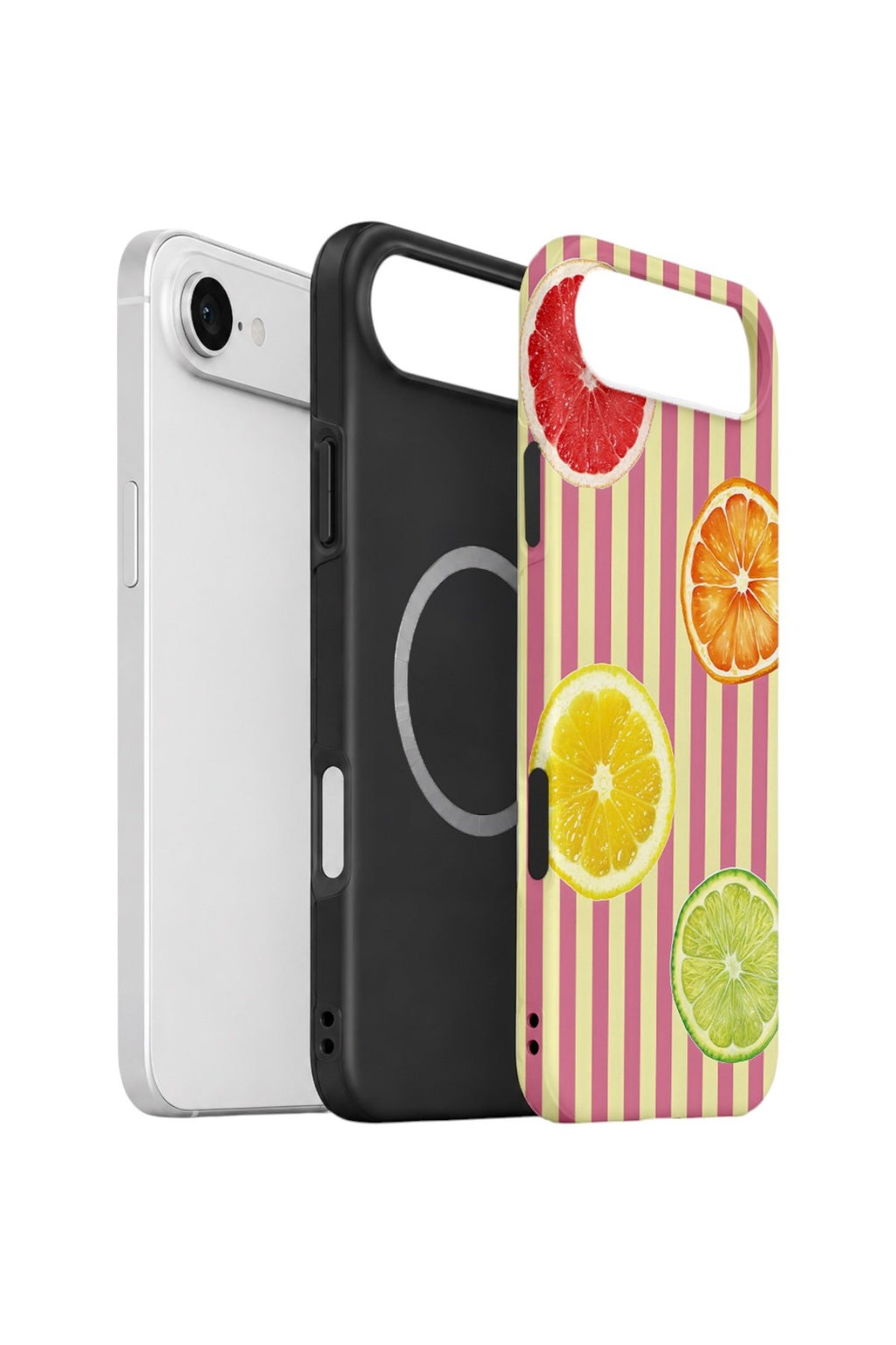 iPhone 17 Air Vorian Çift Katmanlı MagSafe Kılıf Citrus Fiesta Stripe