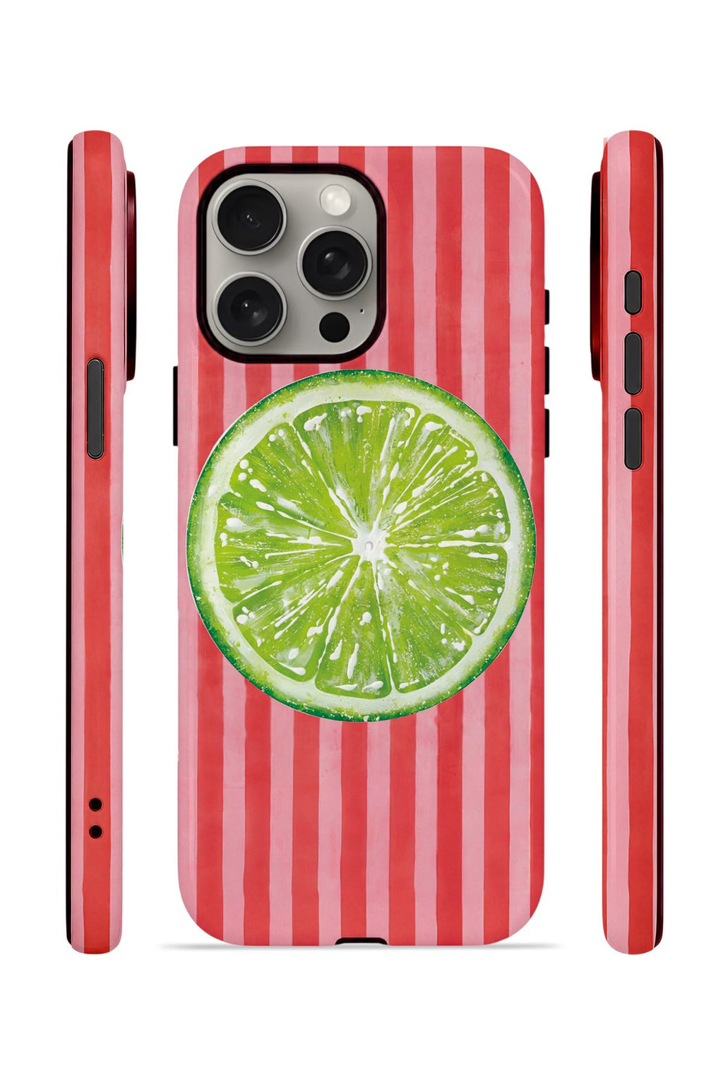 iPhone 15 Pro Max Vorian Çift Katmanlı MagSafe Kılıf Lime Slice Pop
