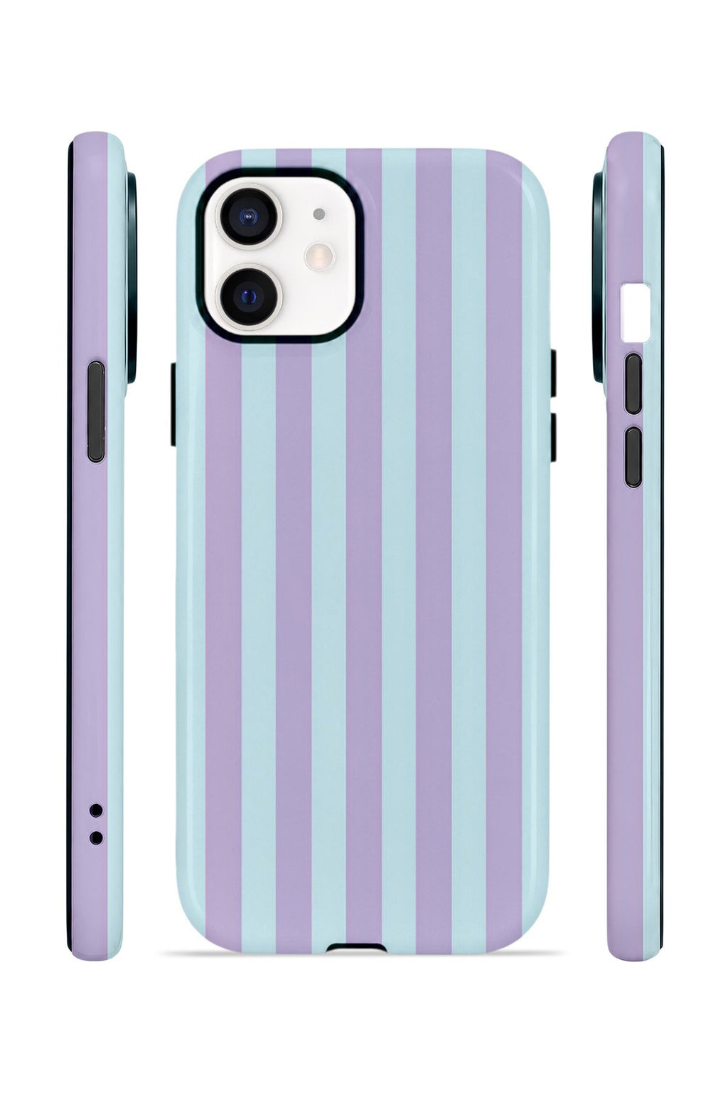 iPhone 11 Vorian Çift Katmanlı Kılıf Lilac Riviera Stripe