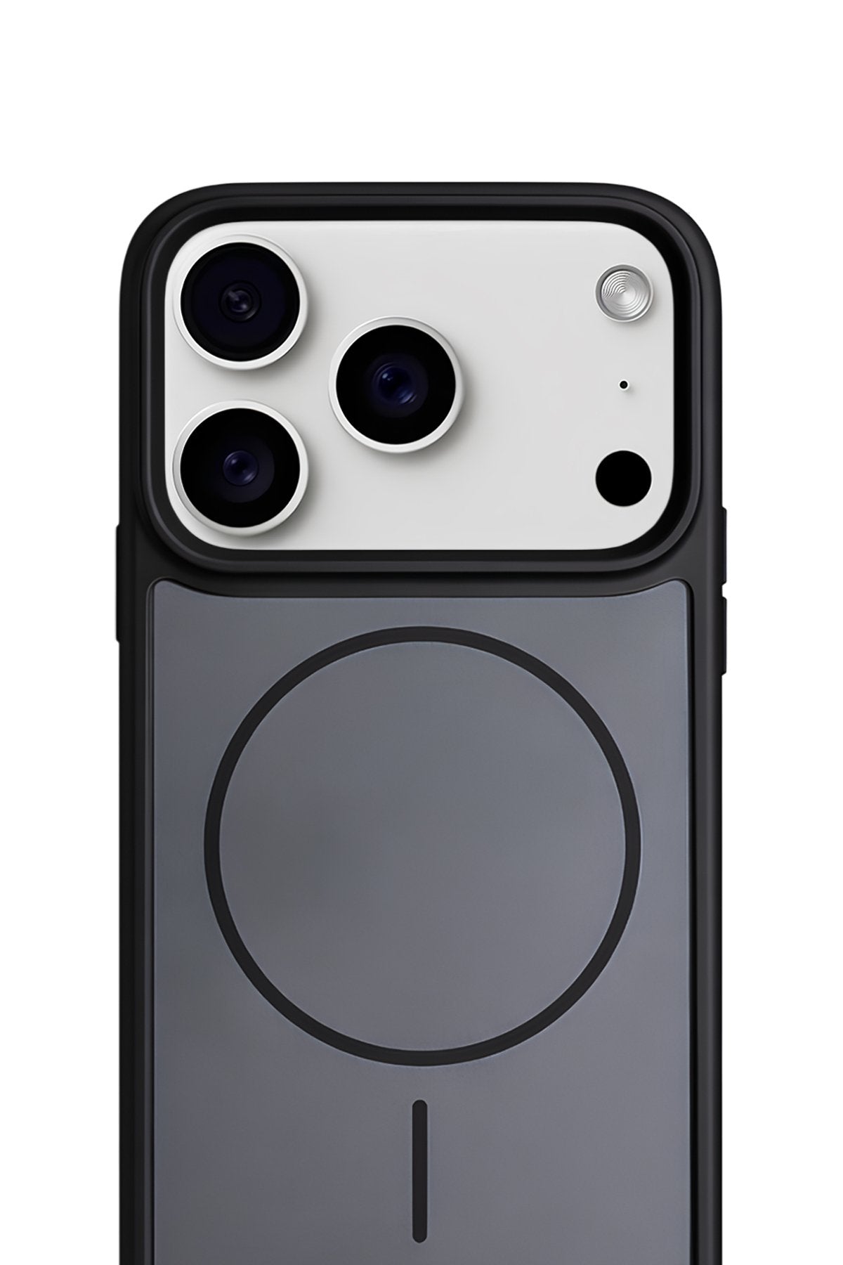 iPhone 17 Pro Max Premium Soft Magsafe Silikon Kılıf Kömür