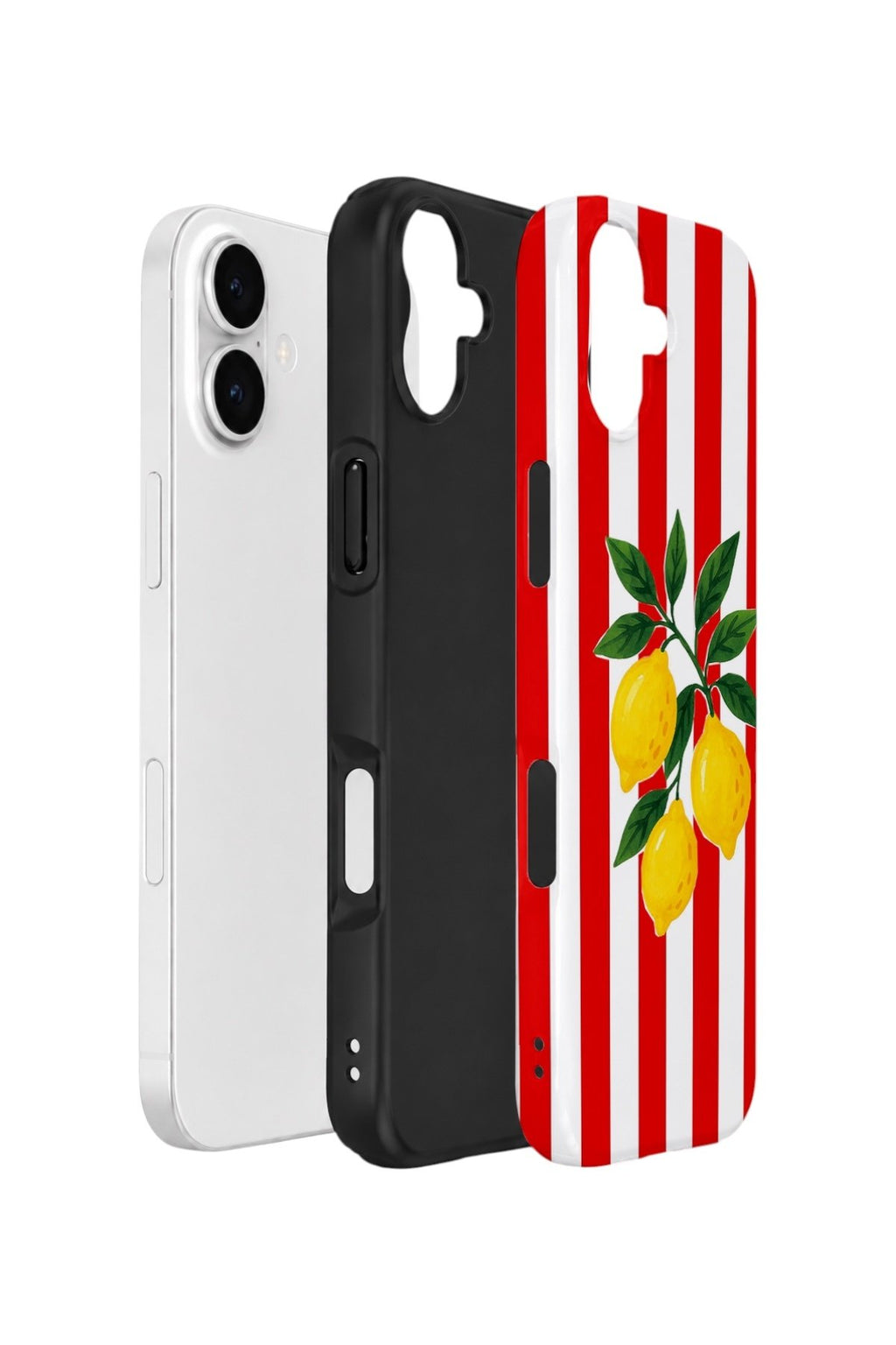 iPhone 16 Vorian Çift Katmanlı Kılıf Lemon Parade Red