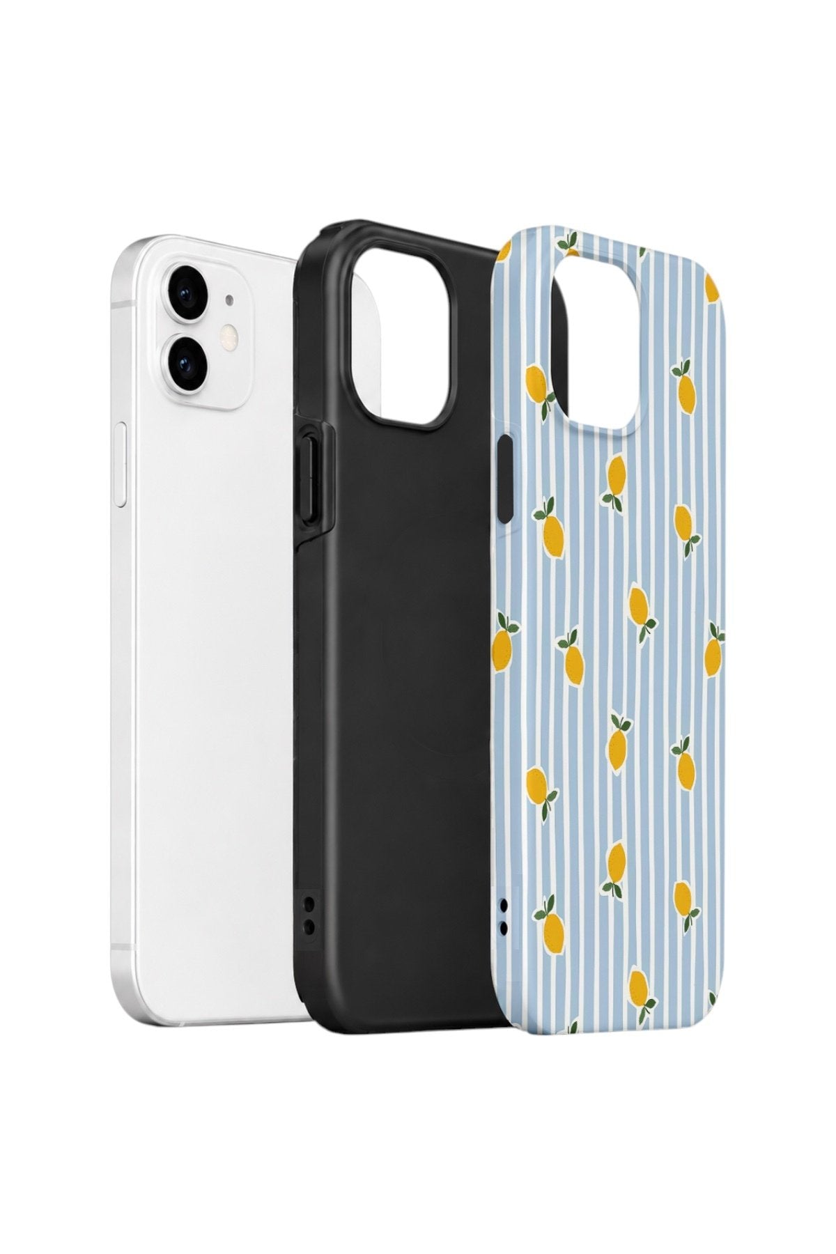 iPhone 11 Vorian Çift Katmanlı Kılıf Tiny Lemon Rain