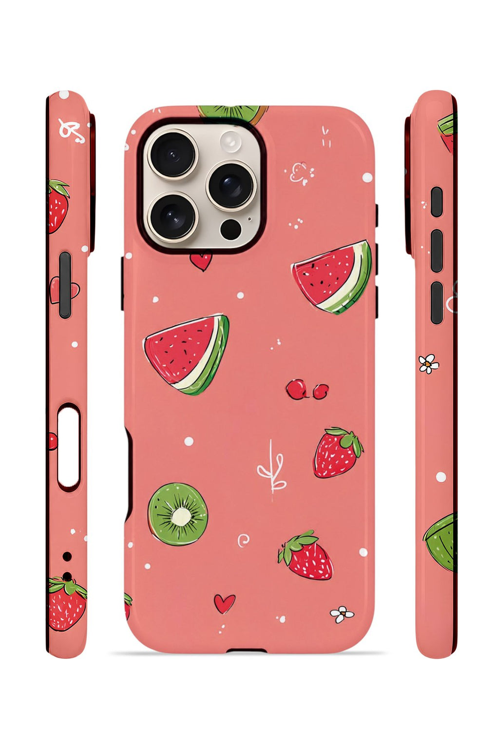 iPhone 16 Pro Vorian Çift Katmanlı MagSafe Kılıf Summer Fruit Crush