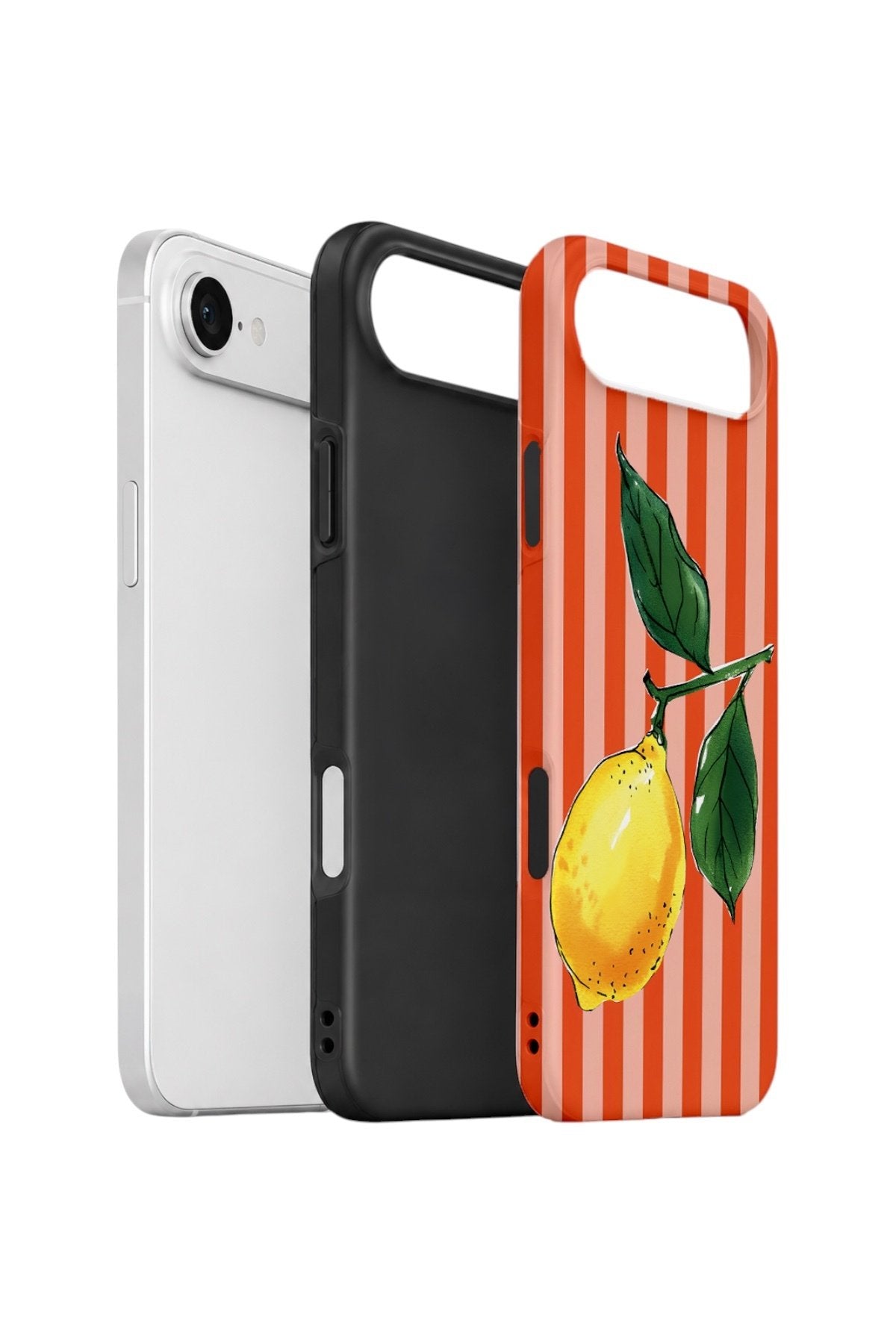 iPhone 17 Air Vorian Çift Katmanlı Kılıf Sicilian Lemon Red Stripe