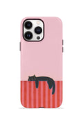 iPhone 14 Pro Vorian Çift Katmanlı Kılıf Lazy Cat Sunset