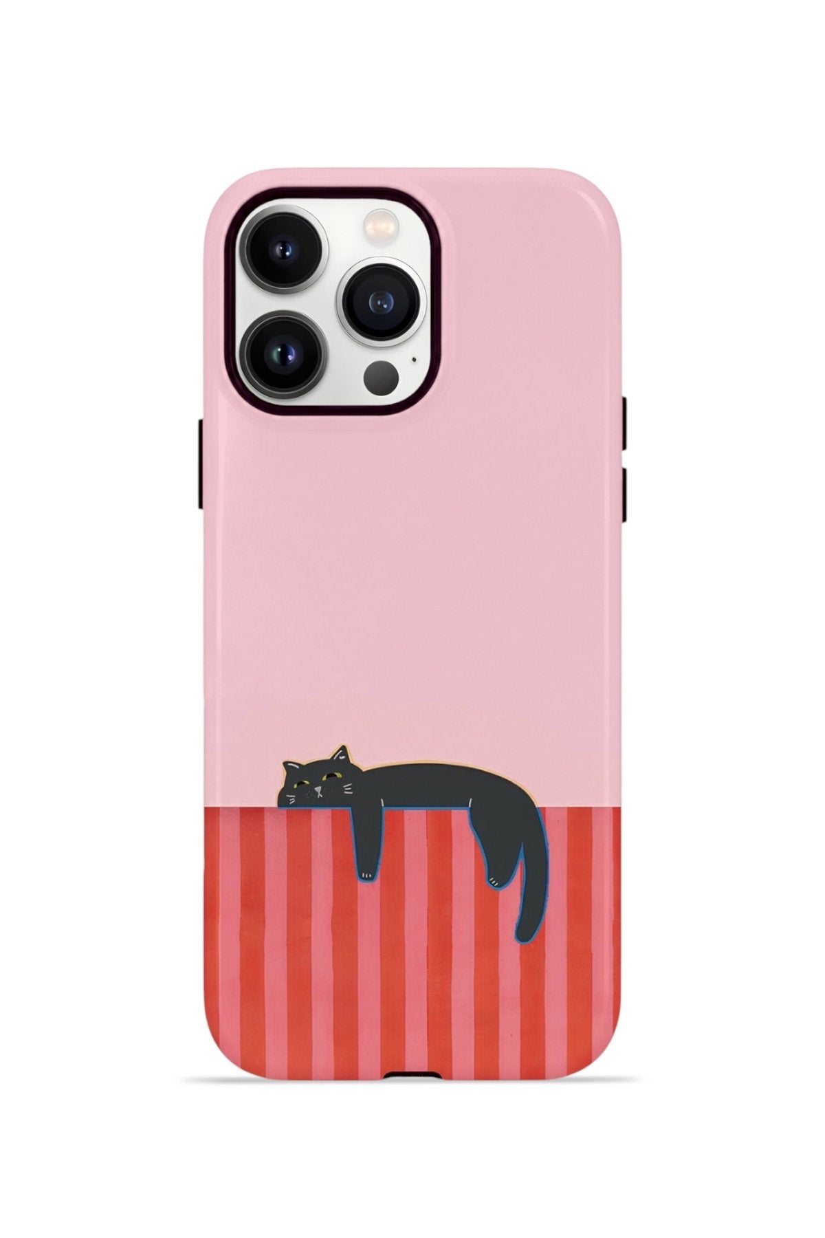 iPhone 14 Pro Vorian Çift Katmanlı Kılıf Lazy Cat Sunset