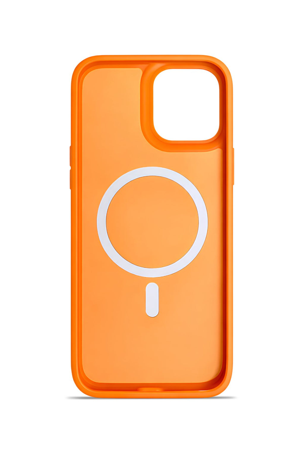iPhone 13-14 Premium Soft Magsafe Silikon Kılıf Turuncu