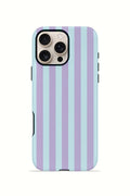 iPhone 16 Pro Vorian Çift Katmanlı MagSafe Kılıf Lilac Riviera Stripe
