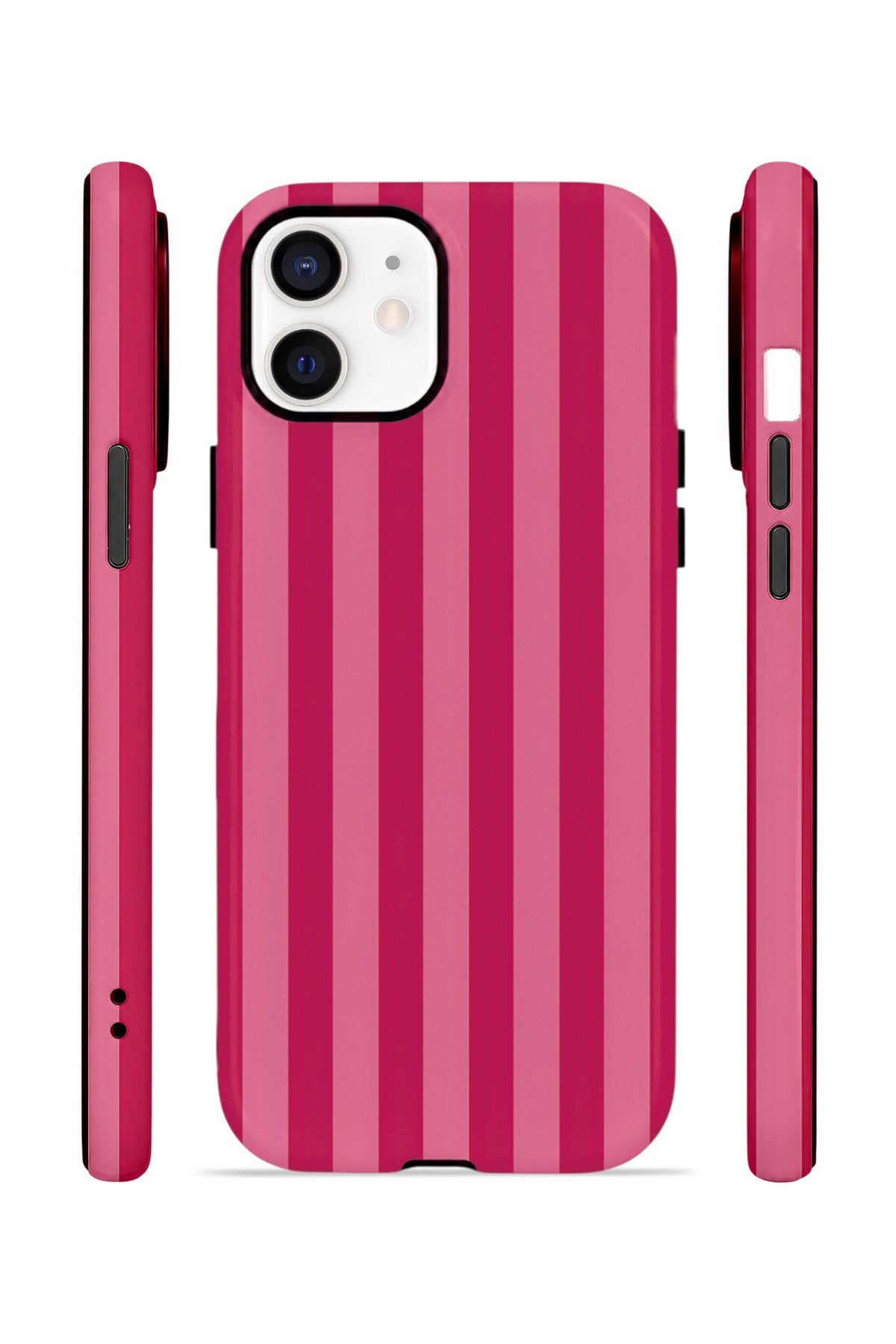 iPhone 12 Vorian Çift Katmanlı Kılıf Berry Cabana