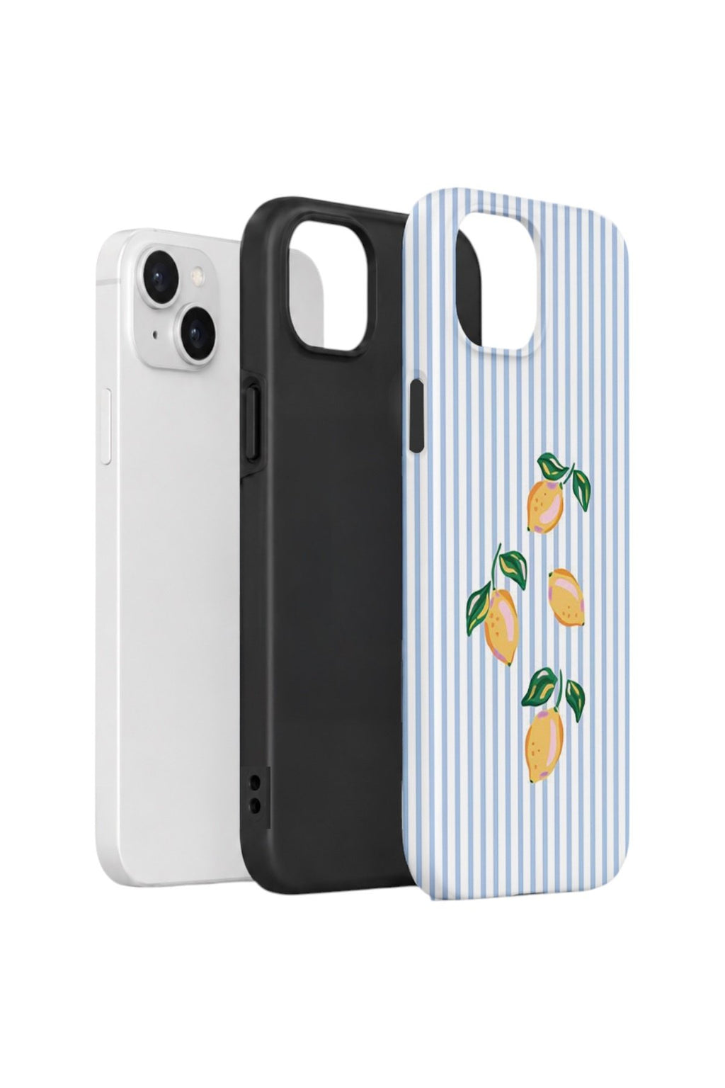 iPhone 15 Plus Vorian Çift Katmanlı Kılıf Mini Lemon Riviera