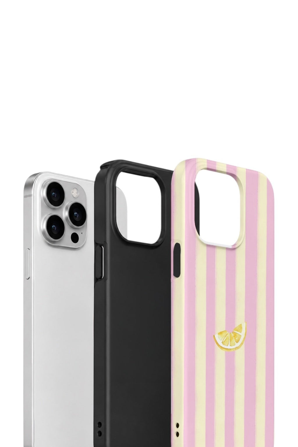iPhone 12 Pro Max Vorian Çift Katmanlı Kılıf Lemon Charm Pink