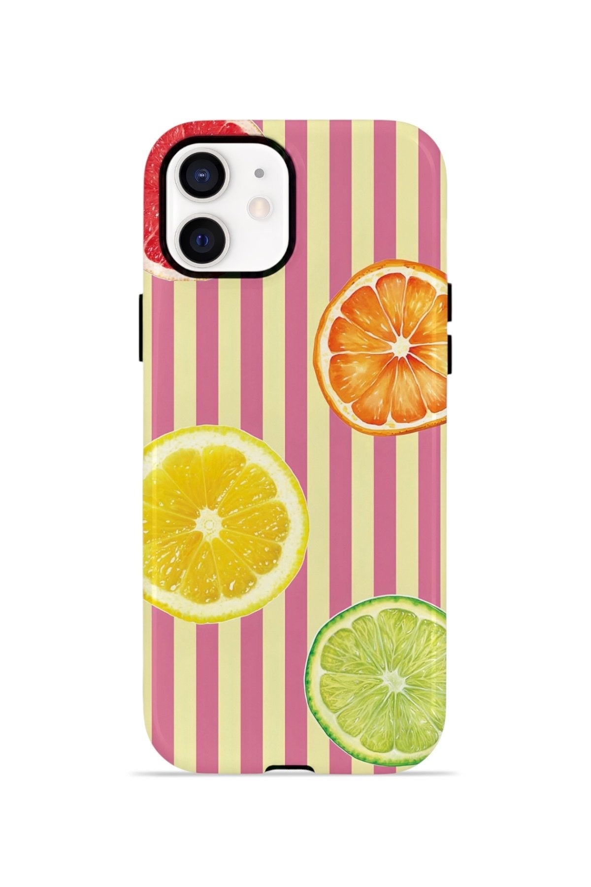 iPhone 11 Vorian Çift Katmanlı Kılıf Citrus Fiesta Stripe