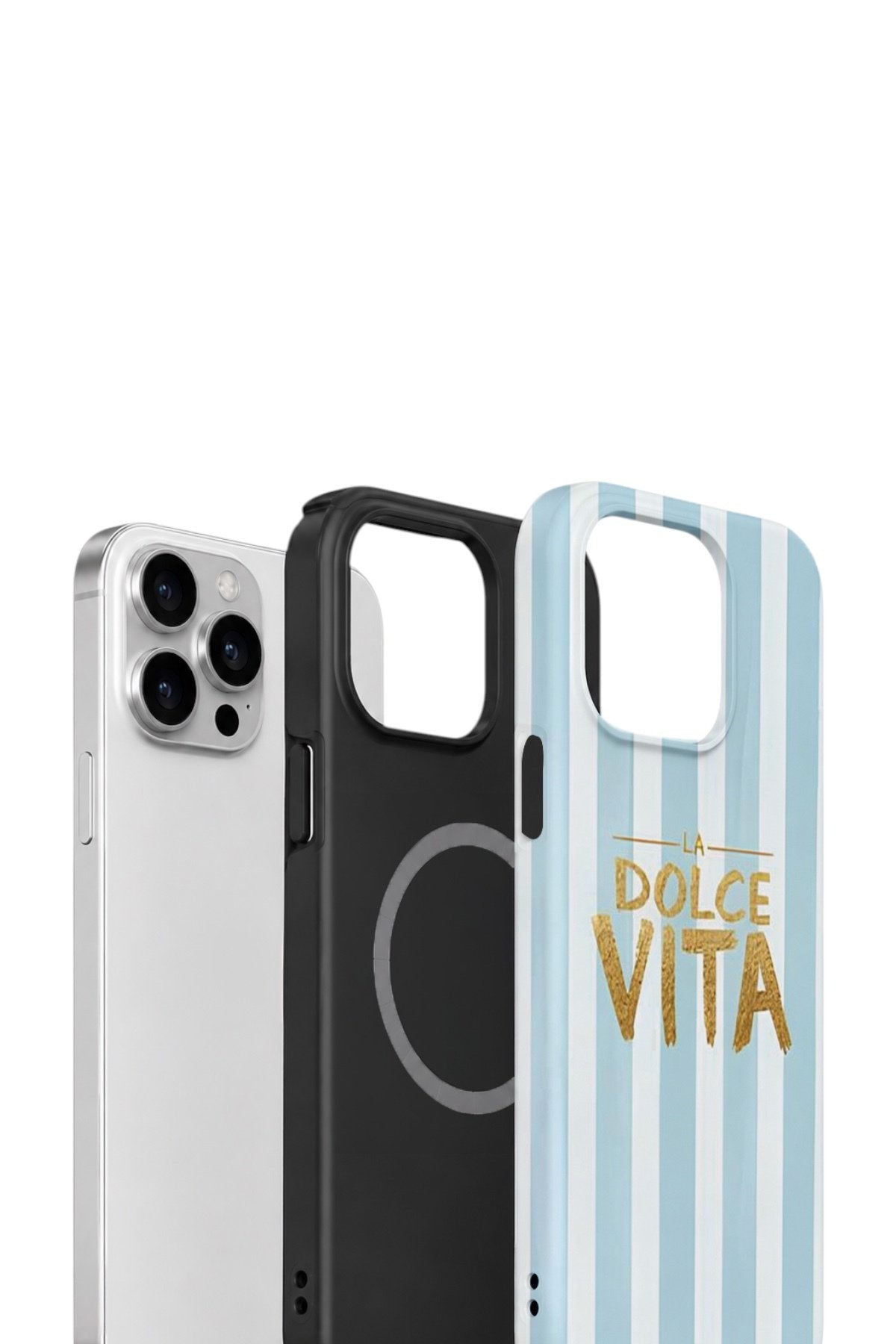 iPhone 13 Pro Max Vorian Çift Katmanlı MagSafe Kılıf La Dolce Vita Blue