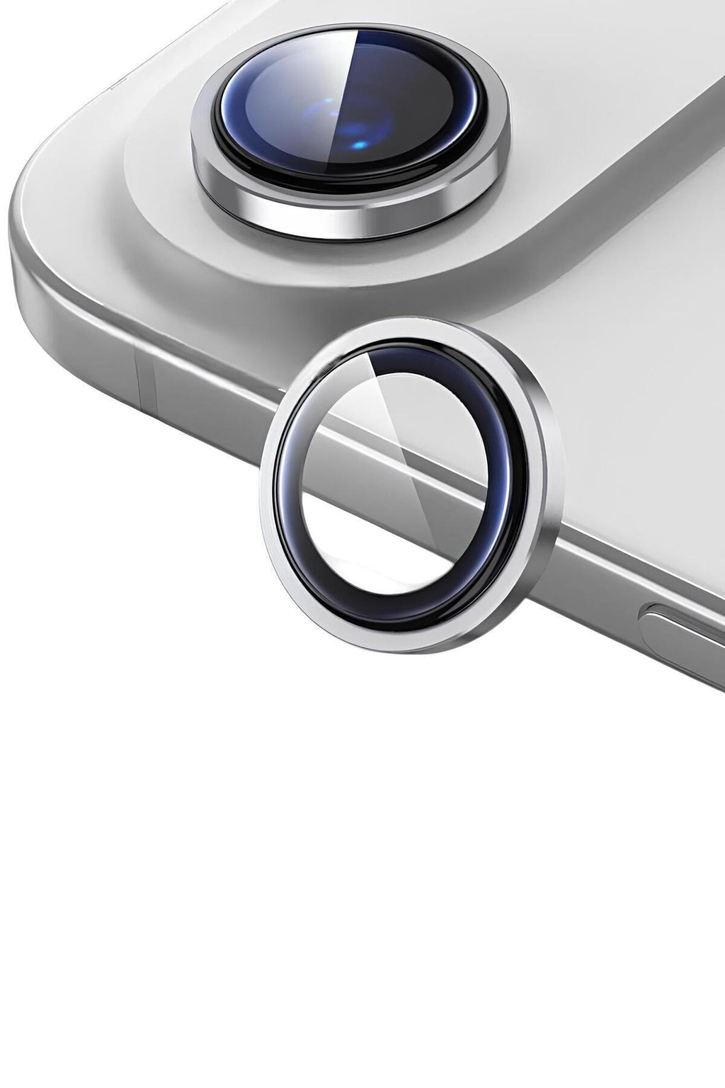iPhone 17 Air Metal Kamera Koruyucu Lens Gümüş
