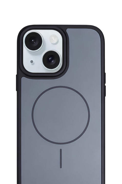 iPhone 11 Premium Soft Magsafe Silikon Kılıf Kömür