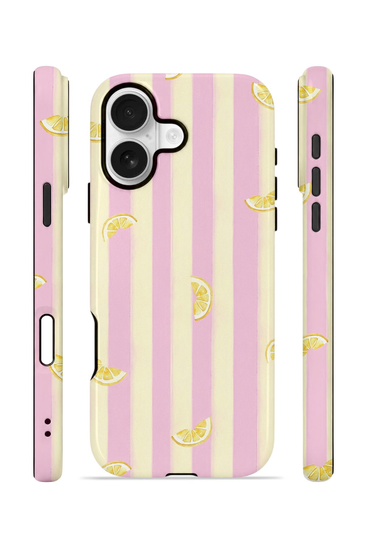 iPhone 16 Vorian Çift Katmanlı Kılıf Pink Lemon Parade