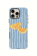 iPhone 16 Pro Max Vorian Çift Katmanlı Kılıf Blue Orange Slices