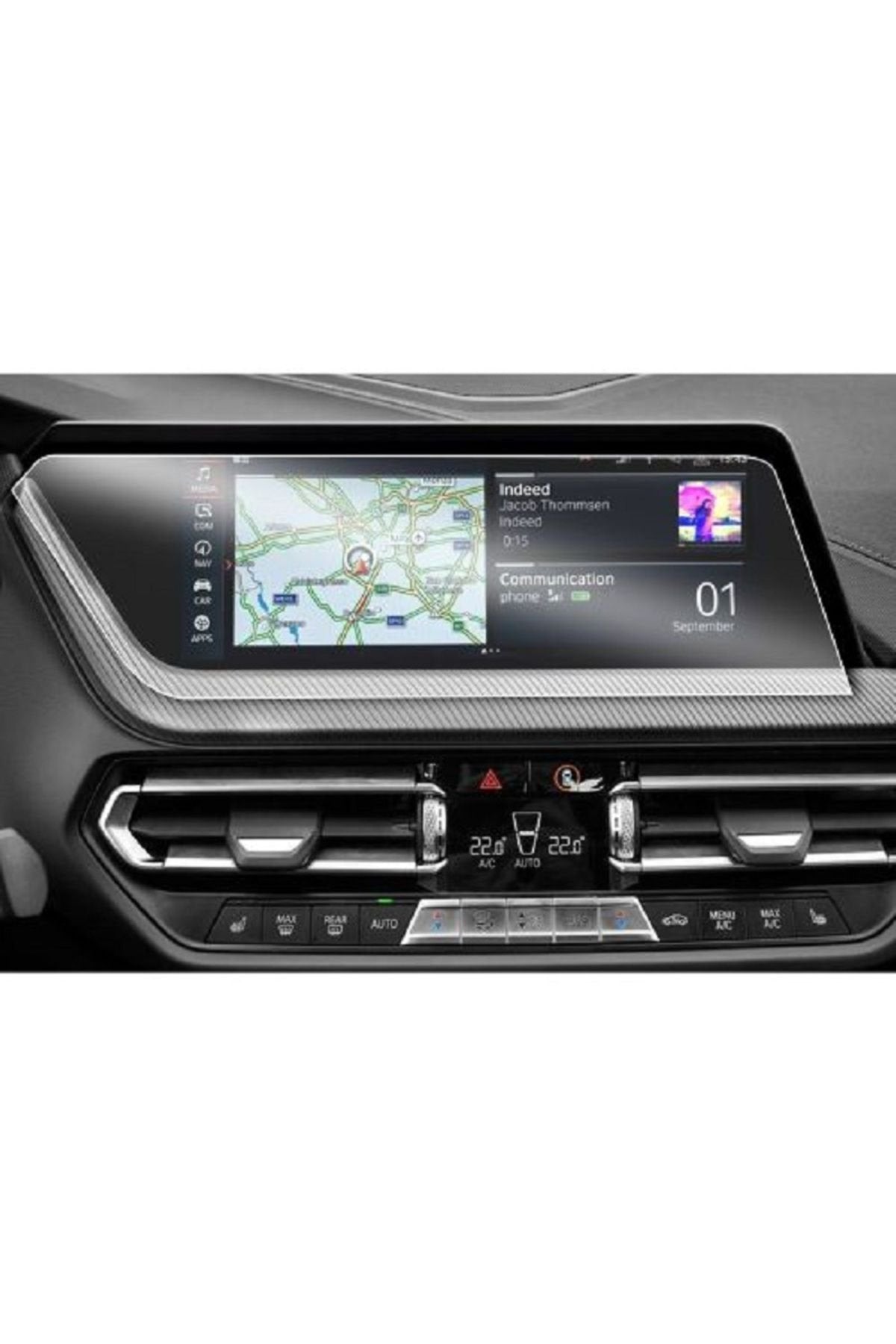 BMW 2 Serisi 10.25 Navigasyon Esnek Nano Glass Ekran Koruyucu 2020-2023