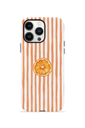 iPhone 13 Pro Max Vorian Çift Katmanlı MagSafe Kılıf Orange Slice Stripe