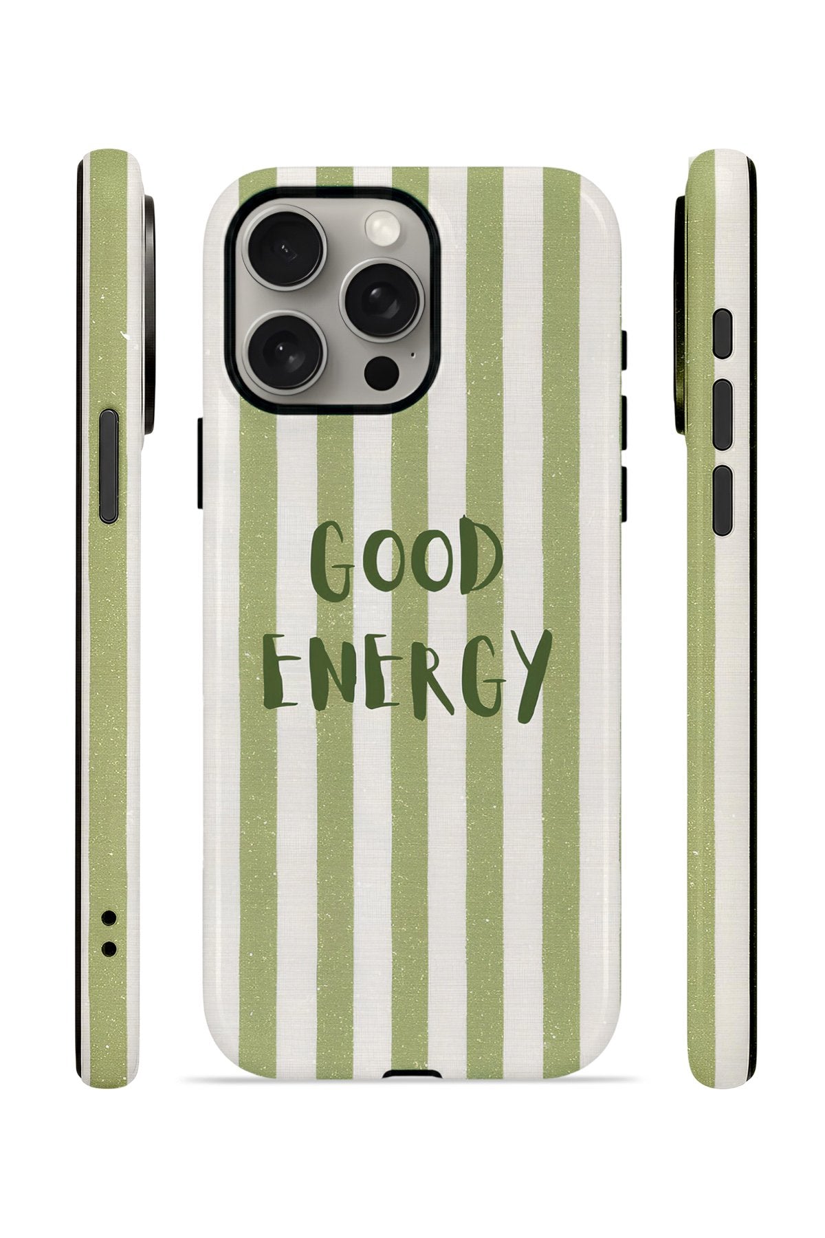 iPhone 15 Pro Max Vorian Çift Katmanlı Kılıf Good Energy Olive