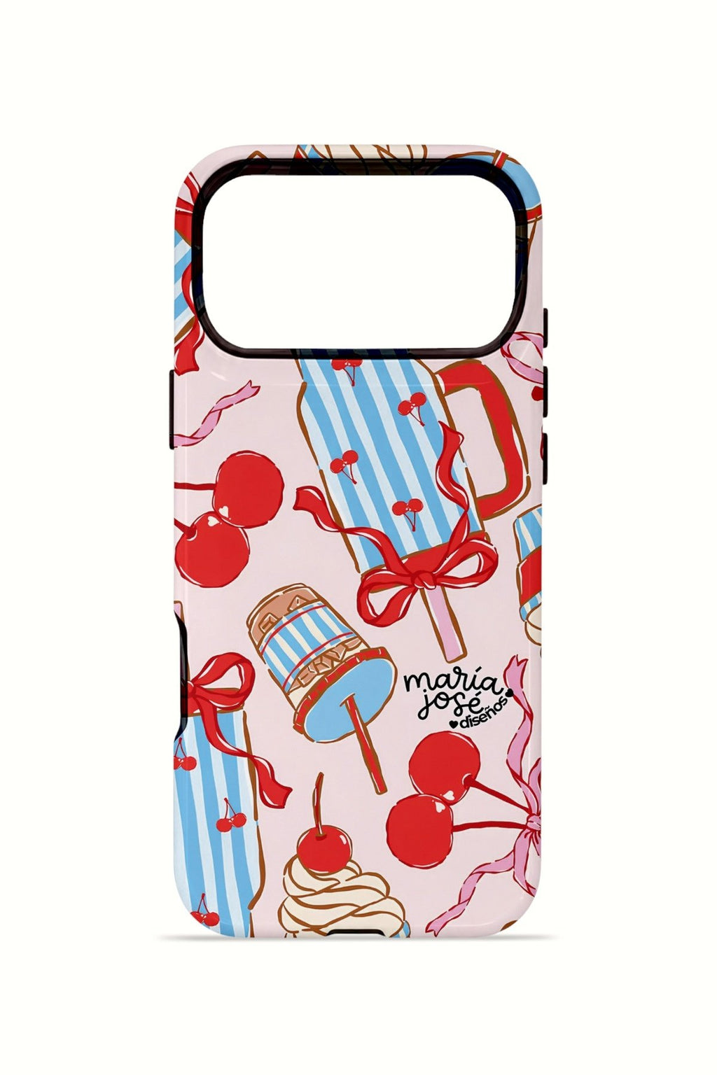 iPhone 17 Pro Vorian Çift Katmanlı MagSafe Kılıf Dolce Cherry Picnic